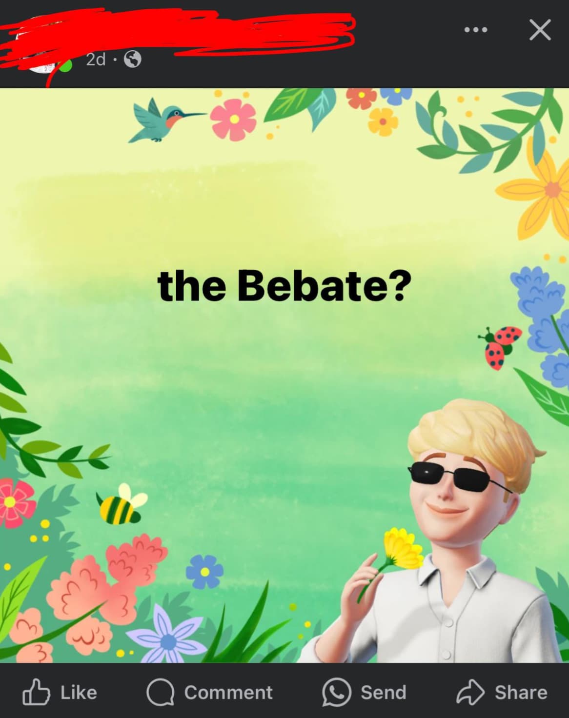 graphic design - 2d the Bebate? Comment Send